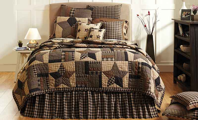 Bingham Star Bedding, Quilts, Pillows, Shams from Nancy's Nook, VHC Brands at Country Bedding and Quilts